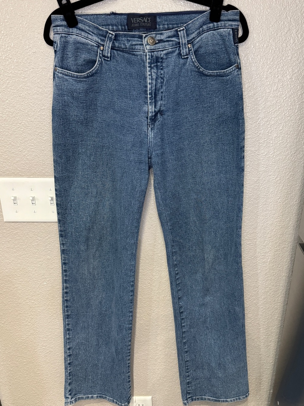 Vintage Versace Jeans Couture Made in Italy Straight Leg Jeans Size 31 Y2K 90s